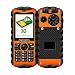 Produktbild Outdoor robustes Handy Wasserdichtes, stoßfestes, staubdichtes Telefon Alter Mann IP68 H3, 2.4 Zoll Viererkabel Band Military Feature Telefon (Triple Sim, Big Buttons, Powerbank USB Port, Long Standby, Flashligh) , Orange