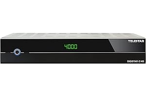 TELESTAR DIGISTAR C HD – DVB-C-/Kabelreceiver (HDTV, HDMI, Scart, Mediaplayer, hochwertiges Metallgehäuse) – Schwarz