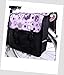 Produktbild NOVELY TJ-C-30 Fahrradtasche JENNY CLASSIC Eule Owl 3 Lila Flieder Satteltasche Gepäckträgertasche 2 x 14 Liter