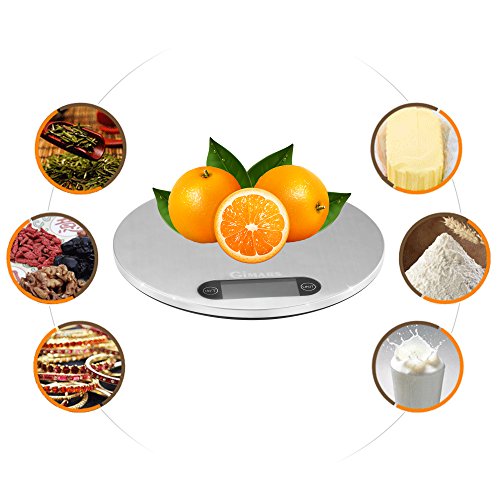Digitale Küchenwaage, GIMARS Digitalwaage Haushaltswaage mit Haken zum Aufhängung Hohe Präzision auf bis zu 1g ( 5kg Maximalgewicht ) - 2