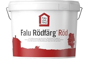 PrintGreen! Falu Rödfärg - Falunrot, die orig. Schwedenrot Fassadenfarbe/Schlammfarbe - 5 Liter
