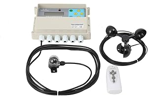 Lfhelper 1 Set Automatisches Solar Tracking System Dual Axis Solar Tracker Controller Sun Automatischer Tracking Controller Fernbedienungen Dual Tracker Controller mit Windgeschwindigkeitssensor