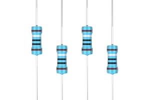 SCOOYUCK 100 szt. rezystor 1 Ω 1/4 W (0,25 W) 1% tolerancja metalowa folia oporowa