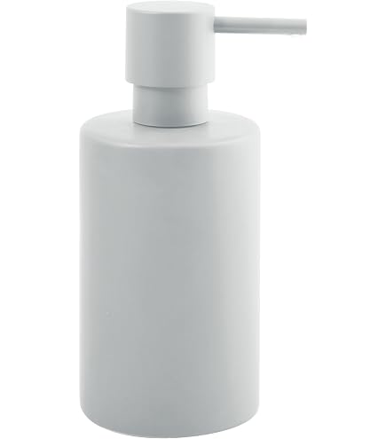 Tatay Dispenser Per Sapone Liquido In Ceramica - Bianco - 9,5x8x17 Cm - Design Spagnolo