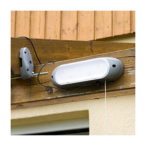 VOLTRONIC® Solar Wandleuchte, Maße 23×6,5×4,8 cm, Solarpanel 16,5x17x1 cm, 5 super helle LEDs, Solarlampe - 8