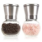 No todos los molinillos son creados iguales. sencilla cocina ofrece el refinado y atractivo original, calidad premium de acero inoxidable y sal molinillo de pimienta SET fabricado con una mezcla de acero inoxidable y vidrio, produciendo una mezcla duradera de elegancia y función. dar un paso de tu energético salero y pimentero.