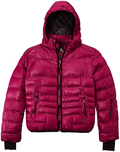Peak Mountain Galpine/yl - Chaqueta de esquí para niña, Color Fucsia, Talla FR : 12 ANS (Talla Fabricante : 12)