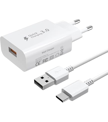 PH26 Caricabatterie compatibile con Oppo A5 Pro Ultra-potente e veloce, 2 x USB 5 V/2,1 A + 1 A in modo sicuro