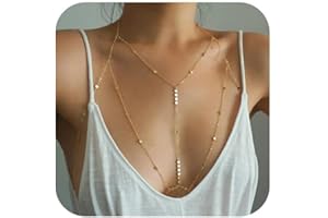 FloralGrace Chaînes de corps pour femmes, sexy multicouche ventre taille chaîne bikini soutien-gorge chaîne, été plage strass corps bijoux