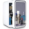Coolbaby Mini Fridge For Skin Care 8L Cosmetic Refrigerator Skincare MakEUp Fridge, Glass Panel And Led Lighting"Min 1 year manufacturer warranty"