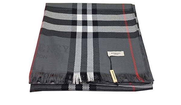 burberry scarf gray