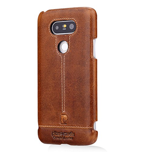 LG G5 Hülle, Pierre Cardin Premium Luxuriöser italienischer echtem Rindsleder Rückseitige Hartgehäuseabdeckung für LG G5 - 4