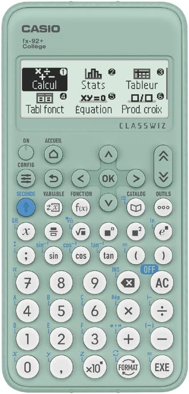 CASIO Calculatrice Scientifique FX-92PLUSCOLLEGE