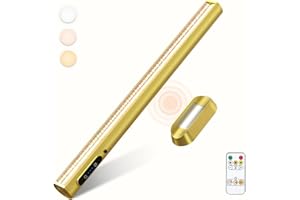 bravzurg Flexo LED Escritorio, 4000mAh Barra de Luz Armario USB Recargable, Lampara Escritorio Bateria Pared Magnetica Sin Cable con Mando a Distancia, Luces Pilas Inalambrica para Cocina Mesa Espejo