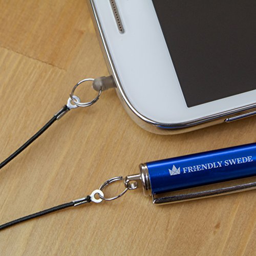 The Friendly Swede 3 Stück Hybrid Stylus Touchscreen Eingabestift mit austauschbarer Mikrofaserspitze (schwarz, dunkelblau, weiß) - 7