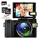 Produktbild Videokamera Camcorder, Weton WiFi Digitalkamera Recorder mit 16 GB SD Karte 24,0 MP Full HD 1080P Flip Screen Vlogging Kamera für YouTube mit Taschenlampe (Zwei Batterien Enthalten)