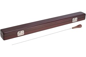 Kmise Rhythm Band - Bacchetta da direttore d'orchestra in fibra di vetro con custodia in legno, 1 set (tipo 2)