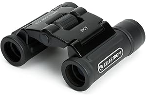 Celestron 71230 UpClose G2 8x21 Roof Prism Binoculars, Black