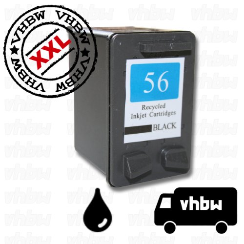 vhbw kompatible Ersatz Tintenpatrone Druckerpatrone schwarz für Drucker HP Photosmart 7150, 7260, 7345, 7350, 7450, 7459, 7550, 7655, 7660, 7755, 7760