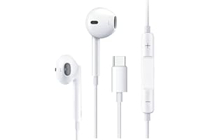 WSPLO Cuffie USB C, Hi-Fi Stereo Con Microfono Auricolari In-Ear, per Google Pixel 7 6A, Samsung Galaxy S23 Ultra S22/21 S20 A53/54,OnePlus 11/10,Huawei P30 pro/P40