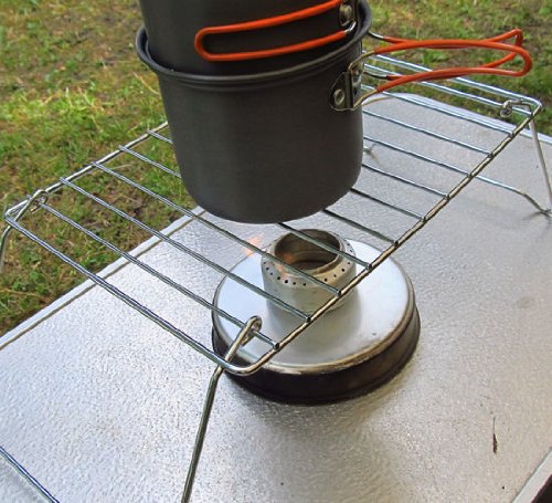 Relags Campinggrill / Klappgrill -Basic-, aus verchromtem Stahl (Grillfläche: 29 x 21,5 cm) - 3