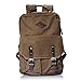 Produktbild DRF Canvas Schulrucksack Vintage Rucksack Freizeit Wanderrucksack Loptoprucksack #BG-78 (Braun)