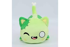 LYOVEU Meemeows Cat Food Plushies,aphmau Meemeows Plush,meemeows Cat Plush,aphmau Plushies,cat Food Plushies Cat Mee Meow, Cute Anime Cartoon Cat Stuffed Animal Figure Toy Plush Pillow Gift for Fans Kids