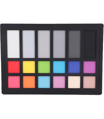 Cartes D'Étalonnage Couleur DGK DKK - 2 Cartes Avec Gris 12% Et 18% + 18 Patchs Couleur - Pour Photo Et Vidéo