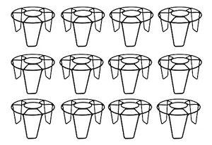 Feora9X Indoor/Outdoor Flower/Plant Round Pot Stand - Set of 12