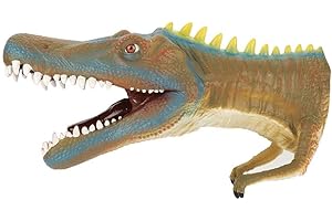 ZERODIS Dinosaurio Marioneta de Mano Suave, Cabeza de Dinosaurio, marioneta de Mano,Juegos de rol, Interesante, Juguete Animal, Guante para niños(# 1)
