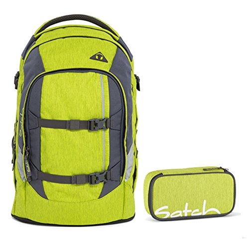 Preisvergleich Produktbild Satch Pack Ginger Lime 2-tlg. Set Schulrucksack + Schlamperbox