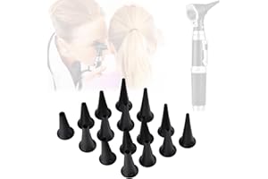 Ninyoon Original Confezione da 4 punte per speculum per otoscopio da 2,4/3/4/5 mm, accessorio per punta per otoscopio Speculum non usa e getta per bambini adulti riutilizzabili Totale 16 Unità