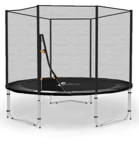LifeStyle ProAktiv LS-JT-6-SP (S) 185cm Cama elástica sin Red de Seguridad - Modell 2018 - Capacite MAX.90kg (Negro)