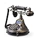Produktbild HomJo Push Button Telefon Vintage Antique Style Resin Metall Corded Telefon Home Wohnzimmer Dekor