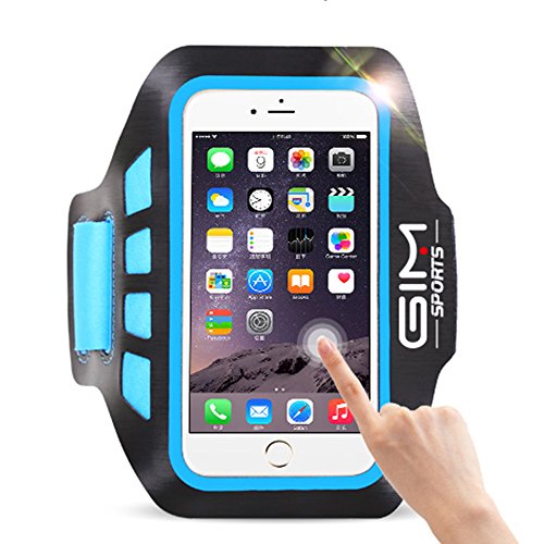 GIM Ultra Leicht Sport Armband Jogging Fitnessstudio Rad Fahren Armtasche Sportarmband Tasche Schutz HÃ¼lle mit Kartenschlitz FÃ¼r iphone 6/6S Plus, Galaxy S6 edge Plus / S7 edge / Note 5 / Note 4, Huawei P8 Lite/ Mate S/Mate 8 oder bis zu 5 Zoll Smartphone