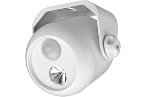 Mr Beams MB300 Mini LED Wireless Light Bulb with Motion Sensor and Photocell Small 80 Lumens White