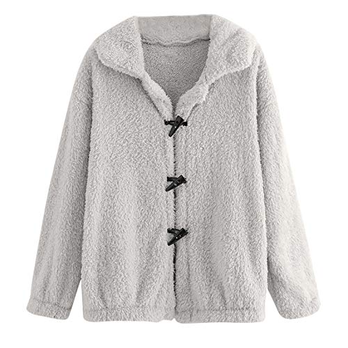 Preisvergleich Produktbild Frau Beiläufig Retro Taste Lange Ärmel Jacke Mantel Outwear