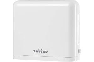 ‎SATINO Satino by WEPA Handtuchspender für zwei Pack Z-Falz oder W-Falz Papiertücher I sparsame Einzeltuchentnahme I platzsparend I Interfold I PT2