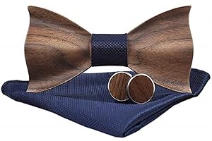 BeForBio Noeud papillon bois fait main, chic et tendance, accessoire mode ou idée cadeau. Ajustable facilement.