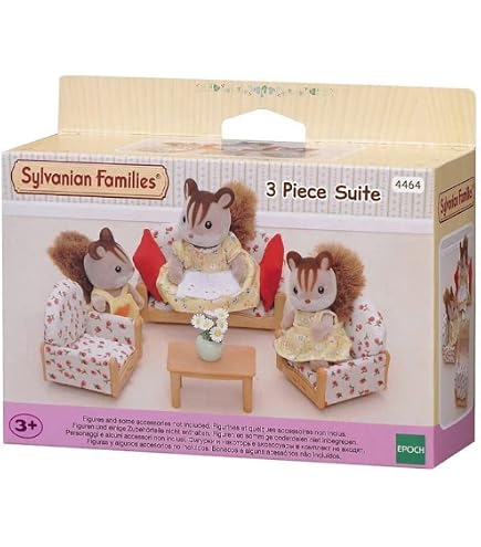 Sylvanian Families 5443 Meuble Micro-Ondes Pour Maison De Poupée - Accessoire De Cuisine Avec Tarte Aux Pommes