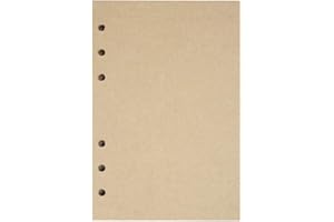 Kunstleder-Tagebuch, Notizbuch, nachfüllbar, Spiralbindung, klassisch, geprägt, Reise-Tagebuch, mit Blanko-Seiten und Retro-Anhängern, von Maleden Refills