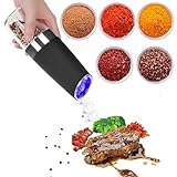 Nuestro molinillo de sal o pimienta cuenta con un molinillo de cerámica de calidad superior que admite diferentes configuraciones de grosor de molienda. Puede elegir la grosería girando la perilla ajustable, de FINE a COARSE. Satisface todas las especias y cualquier grosería que quieras