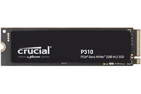 Crucial P310 SSD 2TB PCIe Gen4 NVMe M.2 2280, Disco Interno, hasta 7.100 MB/s, Compatible con Ordenador Portátil y de Sobremesa & Consolas de Juegos Portátiles - CT2000P310SSD801