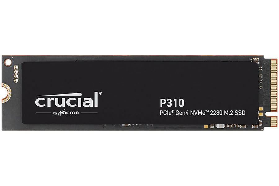 Crucial P310 SSD 500GB PCIe Gen4 NVMe M.2 2280, Disco Interno, hasta 6.600 MB/s, Compatible con Ordenador Portátil y de Sobre