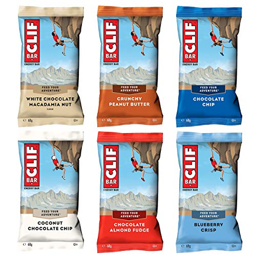 Clif Bar Variety Pack (6 x 68 g) | le célèbre label énergisant des États-Unis | Boîte de mixage pour tester avec 6 compartiments