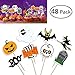 Produktbild BESTONZON 48 STÜCKE Halloween Dekorationen Cupcake Toppers Kürbis Design Picks Muffin Topper
