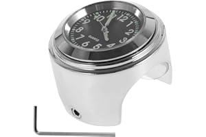 PRETTY KAURV Motorcycle Handlebar Watch, Motorcycle Clock Universal, Handlebar Mount Watch, 7/8 Inch Waterproof Motorcycle Handlebar Mount Watch, Precise Time Luminous Motorcycle Bike Handlebar Watch