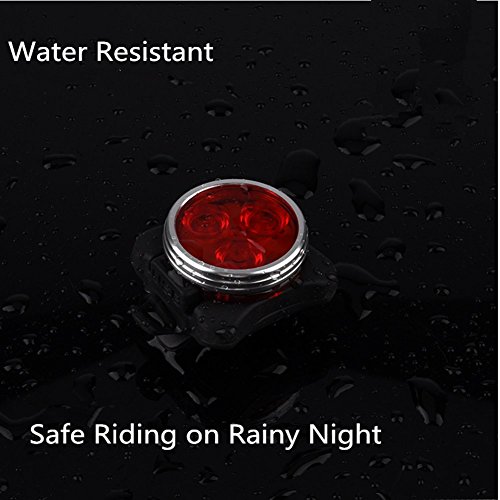 Wiederaufladbare LED Fahrradlampe, LED Frontlicht und Rücklicht Für Fahrrad, Kinderwagenbeleuchtung, USB LED Fahrradlicht Set, Fahrradbeleuchtung，350lm Wasserdichte 4 Licht-Modi 2 USB-Kabel zum Aufladen by Jr.Hagrid - 5