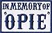 Produktbild In Memory of Opie Outlaw Anarchy MC Biker Patch Aufnaher (3"x2") Marineblau