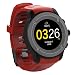 Produktbild multi-sports GPS Running Armbanduhr mit Herzfrequenz Monitor und Smart Benachrichtigungen, Wettervorhersage, Siri voice-command, Gestensteuerung Touch Bildschirm outdoor Navigation Smartwatch, Fitness Tracker-, Training Partner, kompatibel IOS 8.0 und vor & Android 4.4 und vor, mit 3–4 Tage Standby-Zeit magnetisch Ladestation (rot)